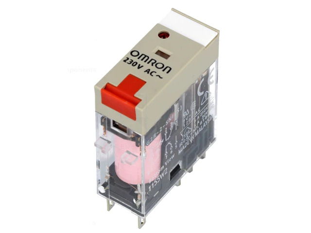 G2R-1-SNI 230VAC (S) OMRON RÖLE 230 V AC 1 KONTAK 10 A 5 BACAKLI LEDLİ TEST BUTONLU
