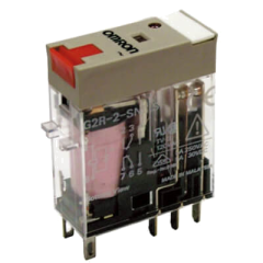 G2R-2-SNI 12VAC (S) OMRON RÖLE 12 V AC 2 KONTAK 5 A 8 BACAKLI LEDLİ TEST BUTONLU