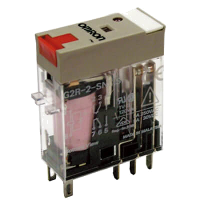G2R-2-SNI 230VAC (S) OMRON RÖLE 230 V AC 2 KONTAK 5 A 8 BACAKLI LEDLİ TEST BUTONLU