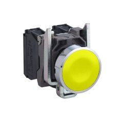 XB4BA51 SCHNEIDER SARI YAYLI BUTON ÇAP 22 METAL