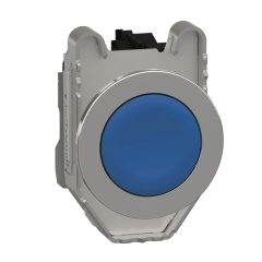 XB4FA61 SCHNEIDER MAVİ YAYLI BUTON ÇAP 30  METAL