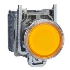 XB4BW35B5 SCHNEIDER SARI LED YAYLI BUTON 24VAC/DC ÇAP 22 METAL