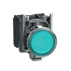 XB4BW33G5 SCHNEIDER YEŞİL LED YAYLI BUTON 110VAC/DC ÇAP 22 METAL