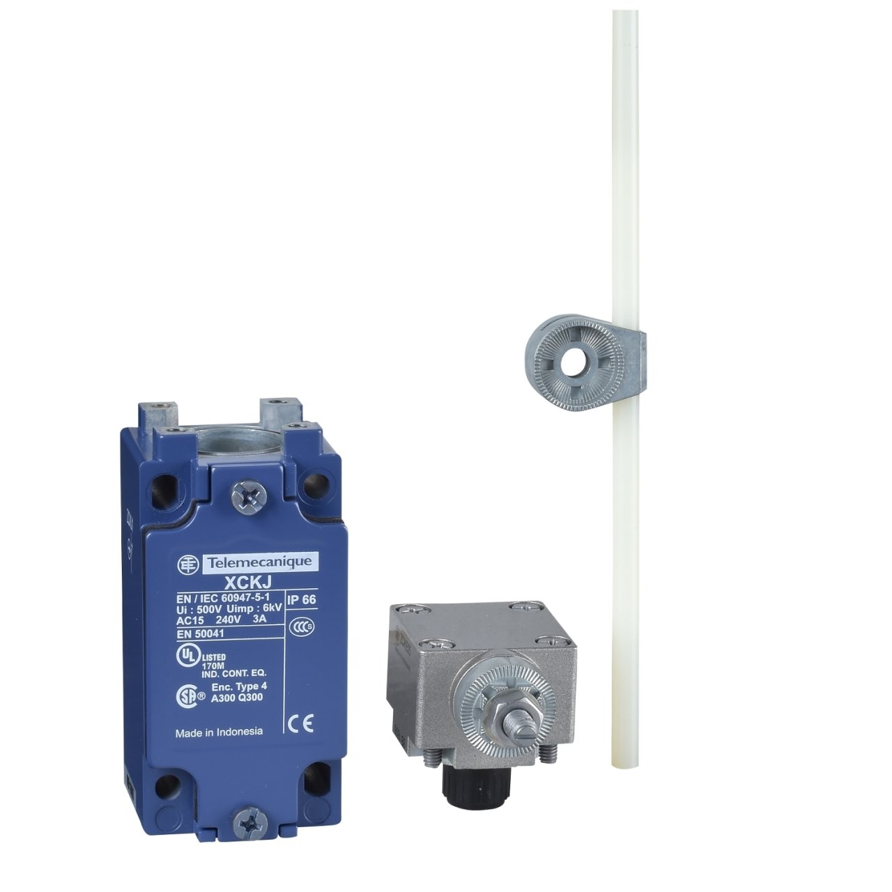 XCKJ10559 SCHNEIDER TELEMECANIQUE LİMİT SVİÇ TERMOPLAST YUVARLAK ÇUBUK MANİVELA NO+NC PG13