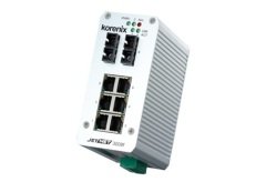F00N3008140A02 BEIJER KORENIX JETNET 3008F-M ETHERNET FİBER SVİÇ 8 PORT 2 x 24 V DC 10/100 BASE TX ALÜMİNYUM
